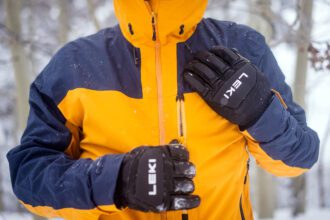 Dexterous Leather And Ceramic Knuckle Protection: Leki Griffin Pro 3d